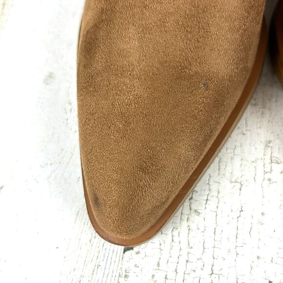 Marc Fisher Women’s 5 Tan Garalyn Suede Over-the-Knee Boots Block Heel NEW - Picture 7 of 9